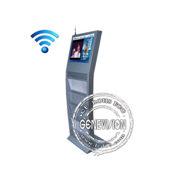 Floor Standing 22 Inch Kiosk Digital Signage , 16 / 10 Aspect Ratio 3g Lcd Screen