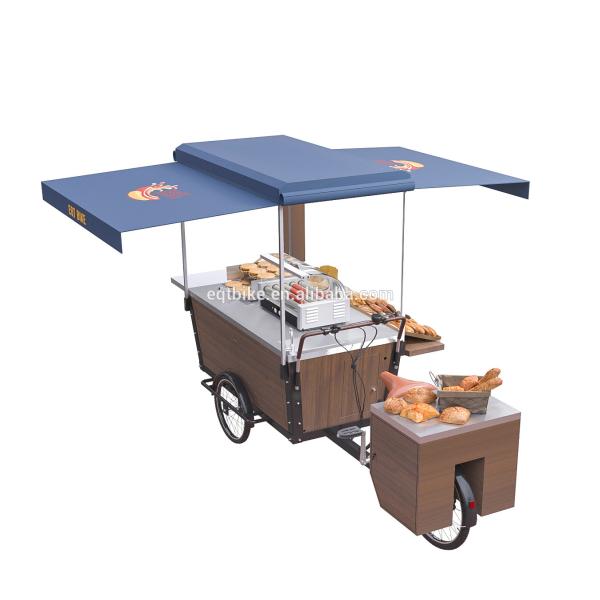 Buy Retail Mobile Disc Brake Iron Plate Bike Food Cart at wholesale prices