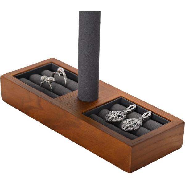 Solid Wood Watch Display Stand T-bar Watch Stand Jewelry Holder Stand Watch Cases For Men Watch Holder Organizer For Men