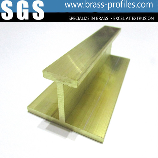 Buy Rustproof Brass H Moding Sections / Extruding Copper H Slot Frames at wholesale prices