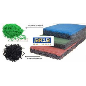 Multi Purpose Rubber Interlocking Playground Tiles 50*50*2cm Waterproof