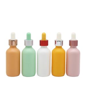 Opaque Matte 60ml Serum Perfume Bottle With Dropper ISO20001