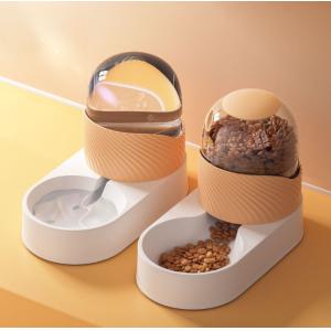 Pet Feeder and Waterer Cat Dog Gravity Food Bowl Set