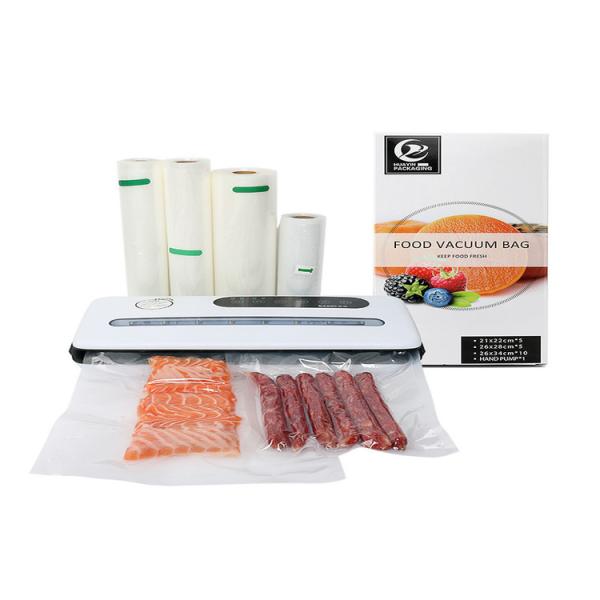 Buy Eco Biodegradable Vacuum Seal Food Storage Bags Plastic Storage Roll Chamber at wholesale prices