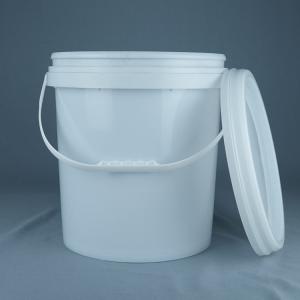 Stackable White Five Gallon Plastic Buckets for Customer Needs