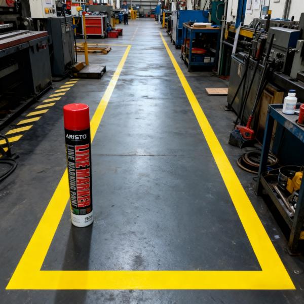 Buy 750ml Volume Line Marking Spray Paint with 600g Gross Weight and Flammable Safety Precautions for Interior & Exterior Use at wholesale prices
