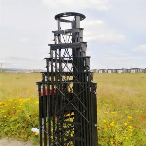 30M 11 Sections Freestanding Cell On Wheel Tower Winch Up