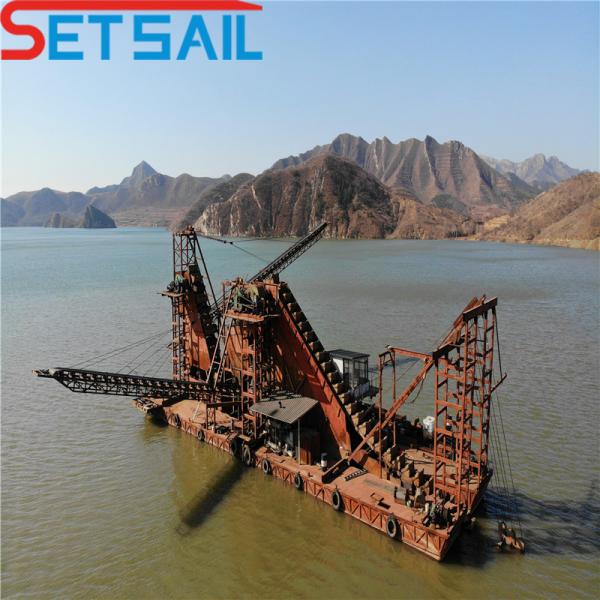 China Bucket Sand Mud Dredger with Gold Diamond Machine