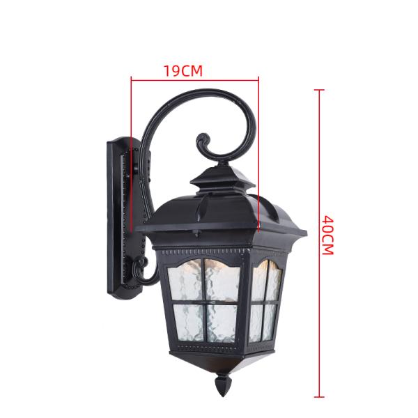 European style outdoor wall lamp waterproof aisle garden balcony lamp villa American retro outdoor gate Lamp(WH-HR-49)