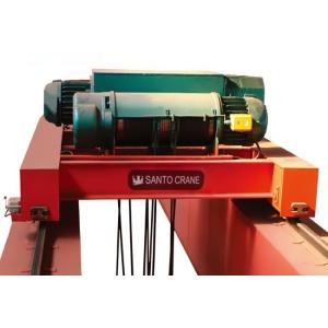 Warehouse Double Girder Eot Crane Red Or Customized Painting Color