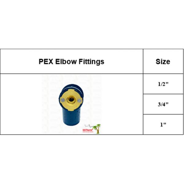 PEX Fittings PEX Elbow Flexible Installation Corrosion Resistant Customized Color