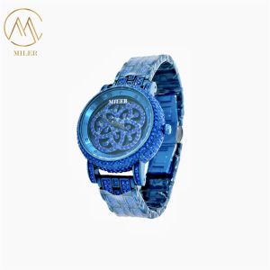 Stainless Steel Quartz Wristwatch with Oval Case White Dial and Buckle Clasp