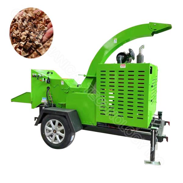 Buy Mobile Branch Wood Chipper Shredder Diesel Wood Chipper Machine 850kg at wholesale prices