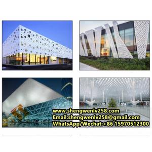 Perforated Metal cladding architecture facades aluminum solid wall cladding