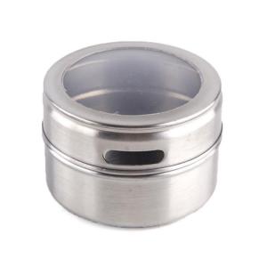 Kitchen Stainless Steel Spice Jars With Rack Storage Magnet