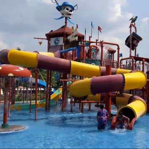 Water Amusement Park Ride Party Equipment Commercial Fiberglass Water Slide