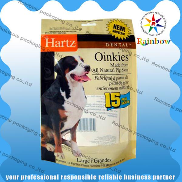 Buy Dog Customized Pet Food Bag Recycled With Bottom Gusset and Zipper at wholesale prices