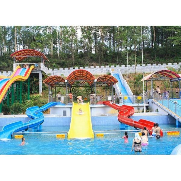 2000sq.M Rainbow Outdoor Spiral Tube Water Slide
