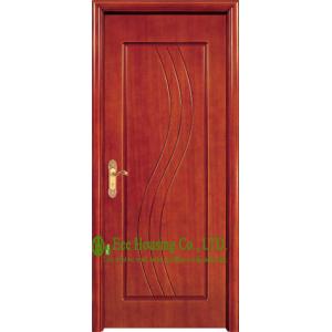 China 40mm thickness Exterior Composite Timber Veneer Door For Apartment , Wooden exterior doors on sale