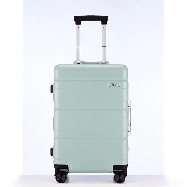 Outdoor Travel Trolley Suitcase Sets with Aluminum Trolley and 360 Degree Spinner Wheel