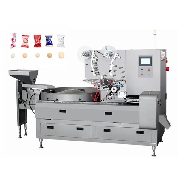 Buy 3P Pastry Packaging Machine / Candy Sweets Pillow Pouch Packaging Machinery at wholesale prices