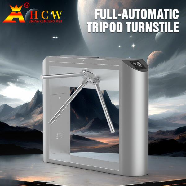 Quality HCW Access Control Half Height Barrier Turnstile Gate 50HZ Support QR / Bar Code for sale