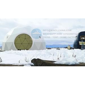 6m Diameter Glamping Dome Tent With Air Conditioning Private Bathroom