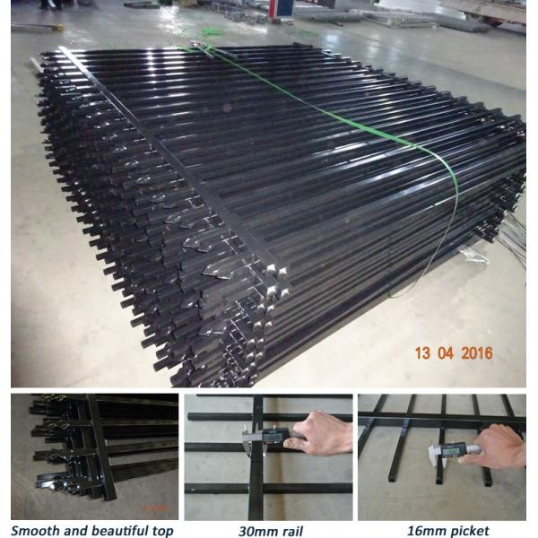 Stain Black Powder Garrison Fencing Panels