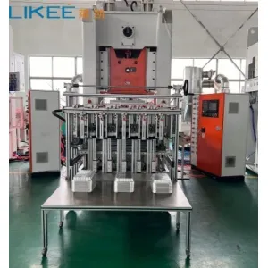 Aluminium Food Container Machine With Electronically Controlled Foil Feeding And