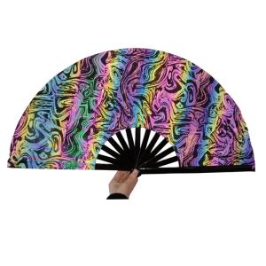 Cheap Promotional Traditional Hand Paper Folding Fan Bamboo Fan Customized