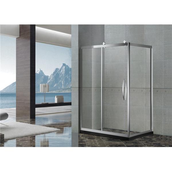 Big Wheels Rectangle Shower Enclosure Stainless Steel Sliding with Stainless