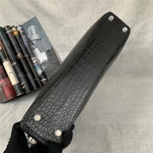 Authentic Crocodile Belly Skin Businessmen Passcoded Briefcase Handbag Genuine