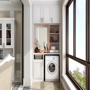 Custom Color YALIG Modern Laundry Cabinet Vanity Closet with Optional Sink and