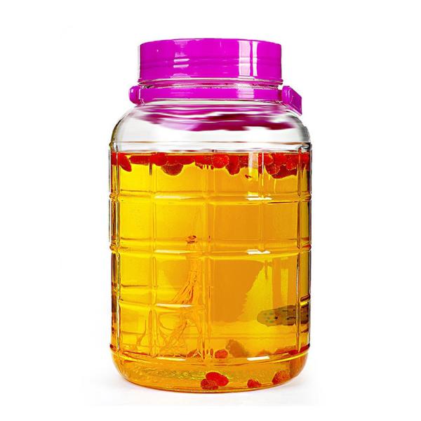 Buy Drinking Beverage Dispenser 1 Gallon Airtight Glass Jar at wholesale prices