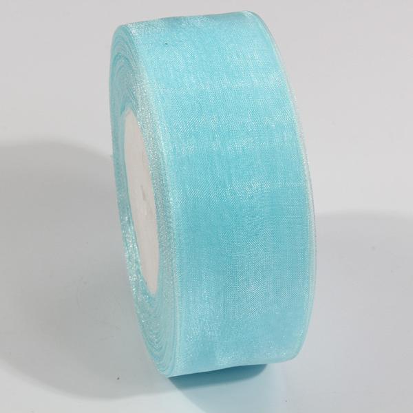 2.5cm Polyester Organza Ribbon for DIY bows or Wedding Decoration or Cake Wrapping