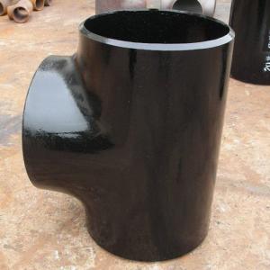 Butt Welding Reducing Carbon Steel Tee Black Painting Schedule 40