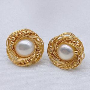 Natural Baroque Pearl Erarring Pearl Drop Earrings For Women Vintage Sweet