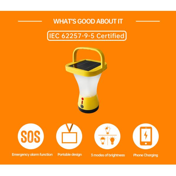 360 Degree Outdoor Camping Lights , 4800mAh Portable Solar Lantern