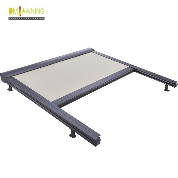 Buy Polyester Retractable Roof Awning Remote Control Aluminum Retractable Awning Conservatory at wholesale prices