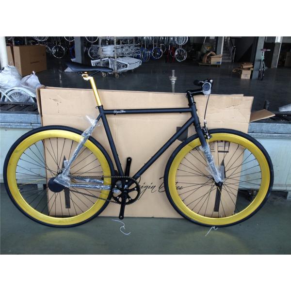 Custom Matt Black Fixie Bike Frame for Adults 700C Single Speed Urban Fitness Cruiser