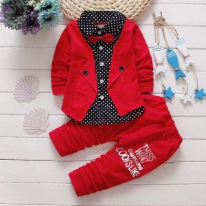 Children'S Outfit Sets Baby Bow Tie Two Piece Suit Children'S Clothing