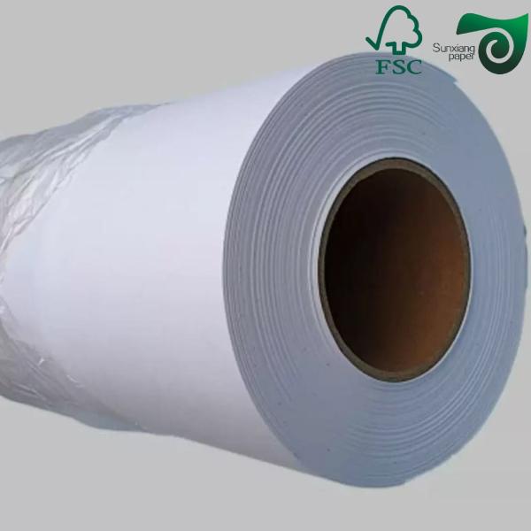 Buy 36"  500' Foot White Bond Plotter Paper Roll With A 3 Inch Core Uncoated And Smooth Surface at wholesale prices