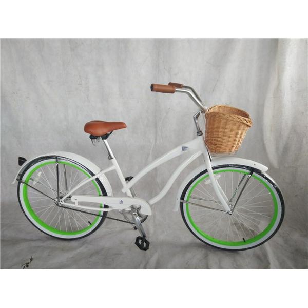26*2.125 Tire Vintage Style Adult 26 inch Single Speed Retro Chrome Beach Cruiser Bike Bicycle