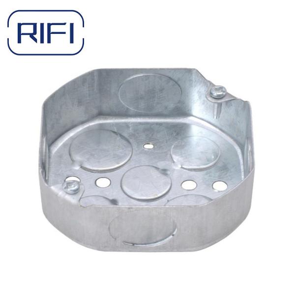 RS9 Raised Steel Cover Galvanized Electrical Conduit Box Cover For EMT Junction Boxes