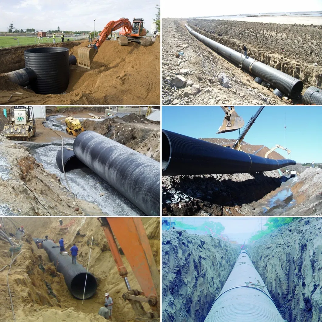 HDPE空心螺旋管挤出机结构墙管设备Krah管线