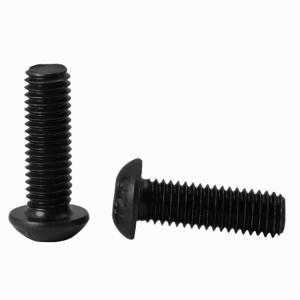 ISO7380 Hex Socket Button Head Security Cap Screw Bolt with Black Oxide Black