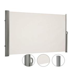 Side Awning, Aluminium Extendable Sun Protection / Privacy Screen for Balcony,