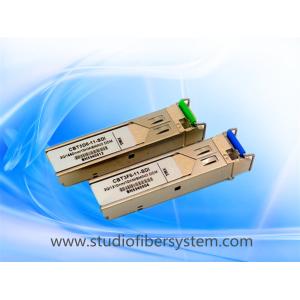 Quality 40KM 1260~1620nm CWDM 3G SDI Video SFP module for bidi broadcast SDI over dual independent LC fibers for sale