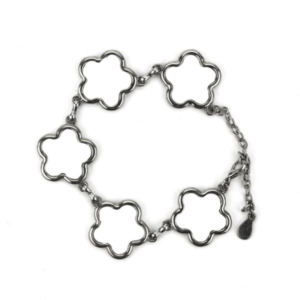 Various Shaped Sublimation Women Bracelet Blanks For Heat Transfer Photos Printing Valentine's Day Gift Metal Jewelry Bracelet