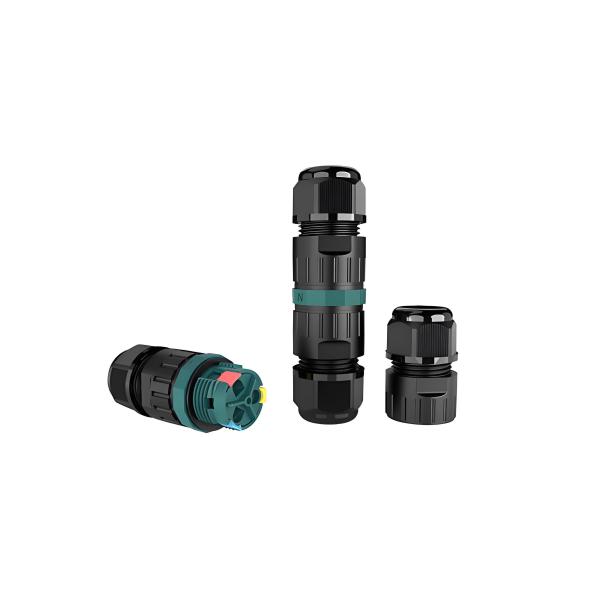 Buy P20 3-Pin Power Connector with 16A 450V Push-Wire Waterproof Circular Connector at wholesale prices